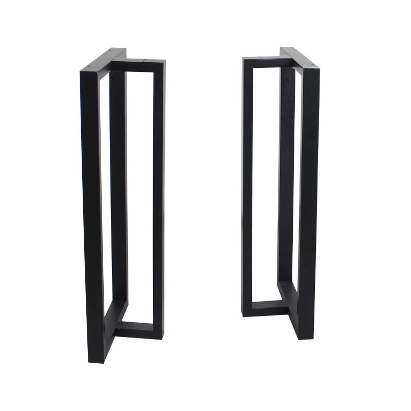 MBQQ Furniture Legs 35â€Height 15â€Wide Rustic Decory T Shape Table Legs,Heavy Duty Metal Desk Legs,Dining Table Legs,Industrial Modern, DIY Iron Bench Legs - Image 2